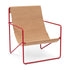Desert Lounge Chair / Red Frame